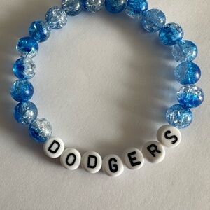 Dodgers beaded bracelet